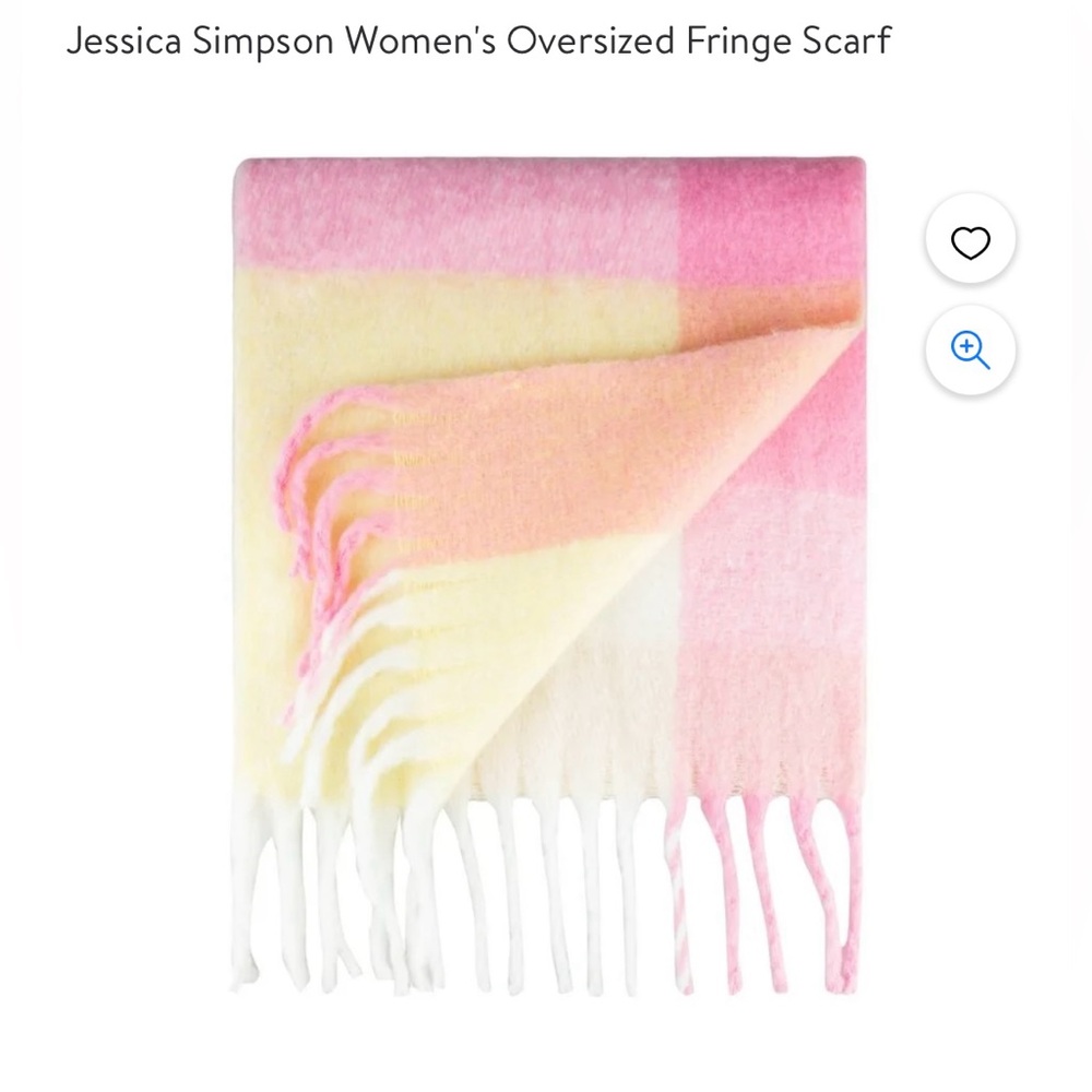 NWT JESSICA SIMPSON Oversized Pink Scarf
